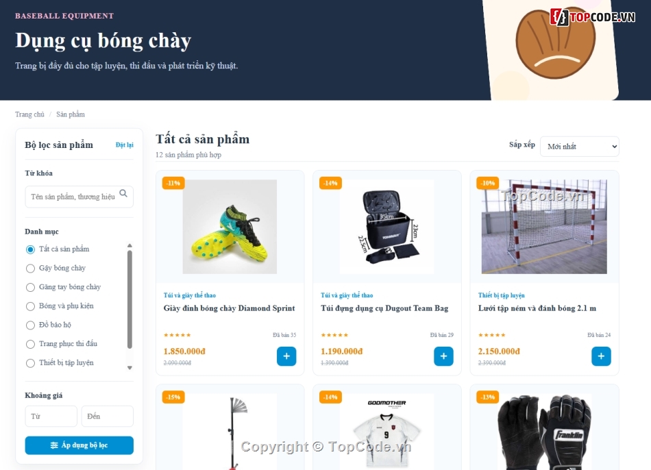 website,web bán dụng cụ,bán website